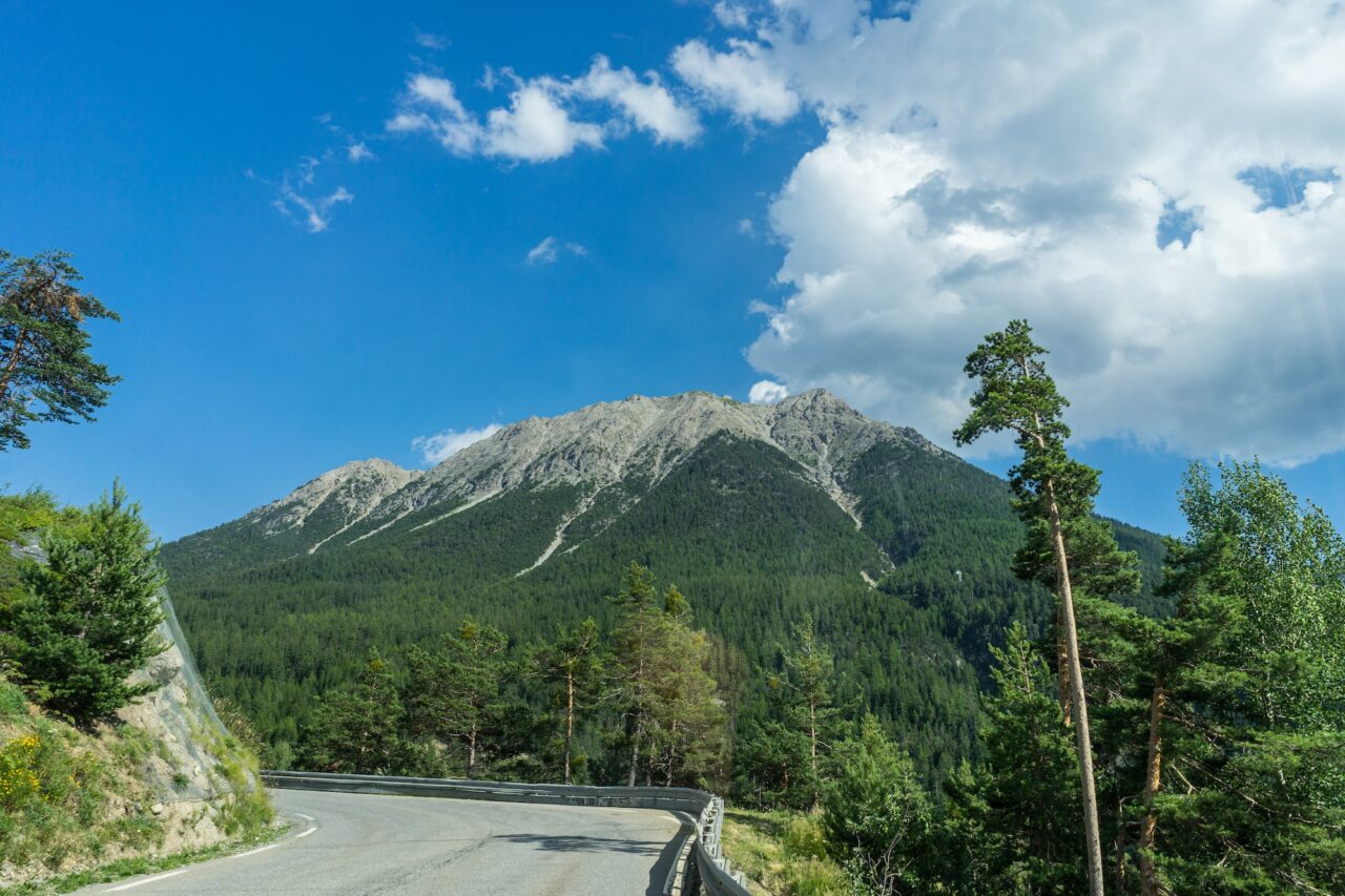 Scenic Mountain in French Alps